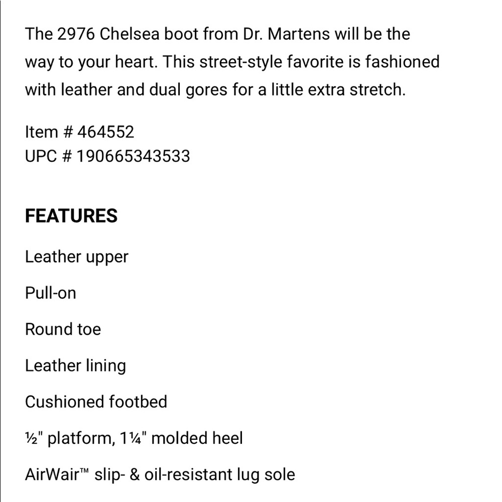 New Doc Martens 2976 Chelsea Nappa Leather Boots - Picture 15 of 16